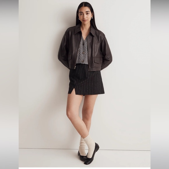 Madewell Wool-Blend Mini Skirt Size 4 NWT - Picture 2 of 10